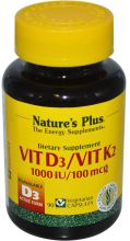 Vitamin D3 Vitamin K2 90 Capsules